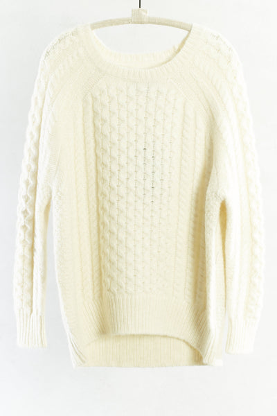 Cream Raglan Nordic Sweater