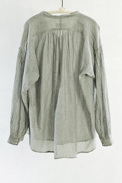 Black and Ivory Pin Stripe Normandy Shirt