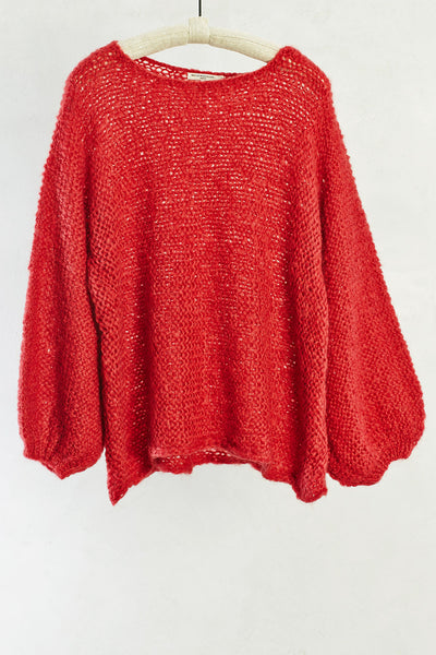 Red Alina Pullover