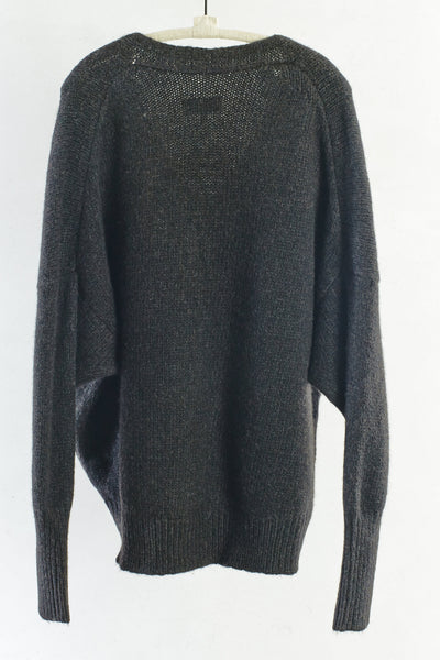 Charcoal U-Neck Pullover
